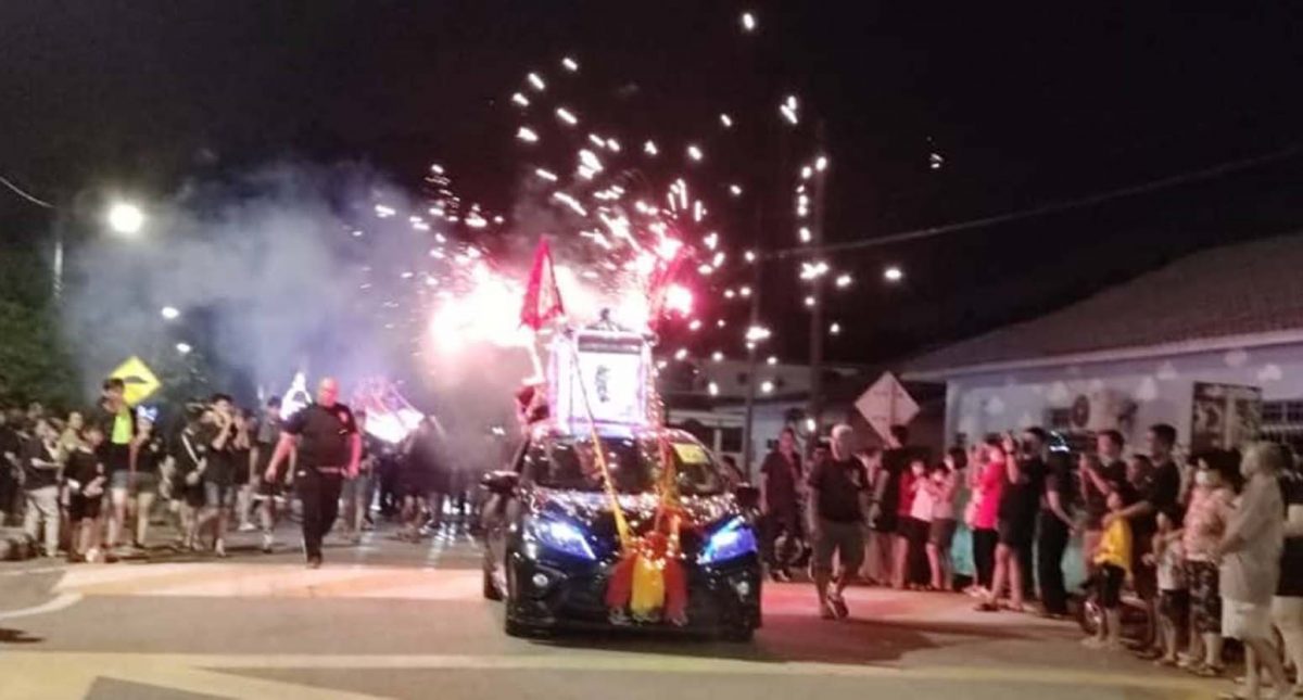柔:新闻:东甲大老爷圣灵宫,众神夜游热烈非凡