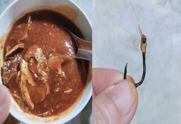 沙丁鱼罐头里竟有鱼钩 消费者差点吃下肚