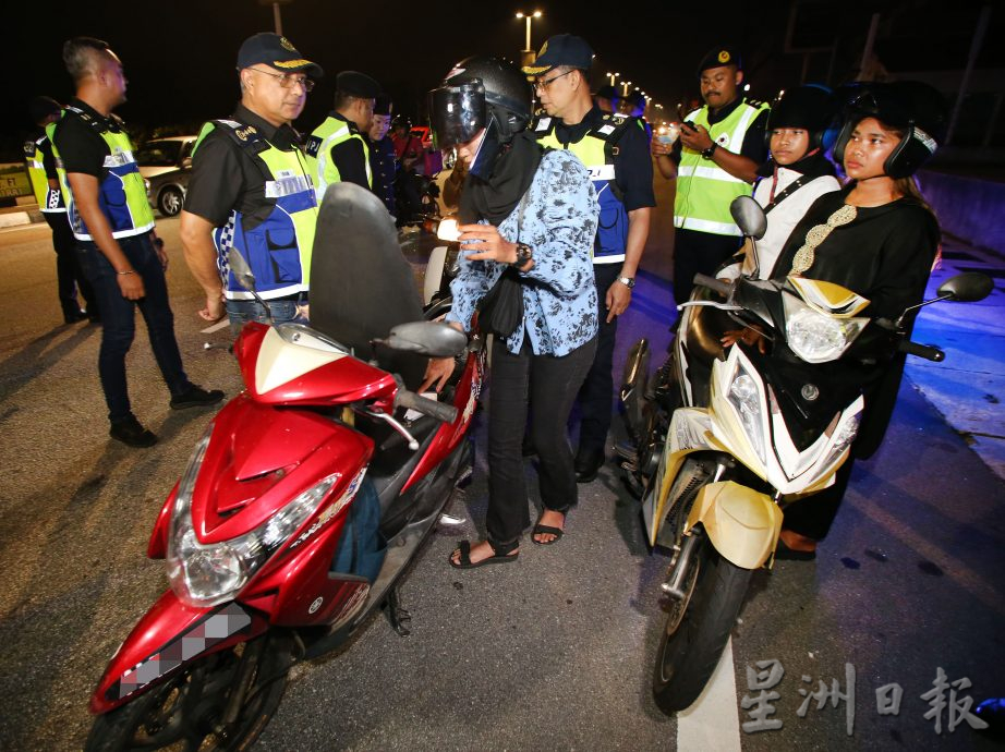 洛曼：陆交局开斋节行动 8天取缔1.4万摩托 无驾照最多