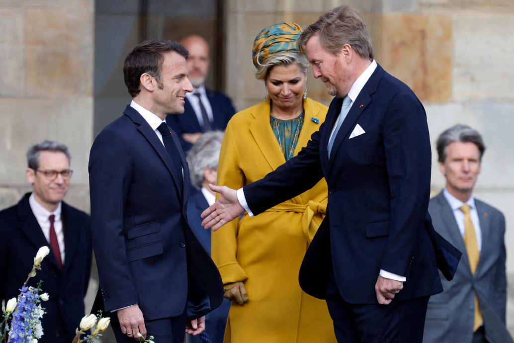 涉台言论引挞伐后 马克龙访问荷兰