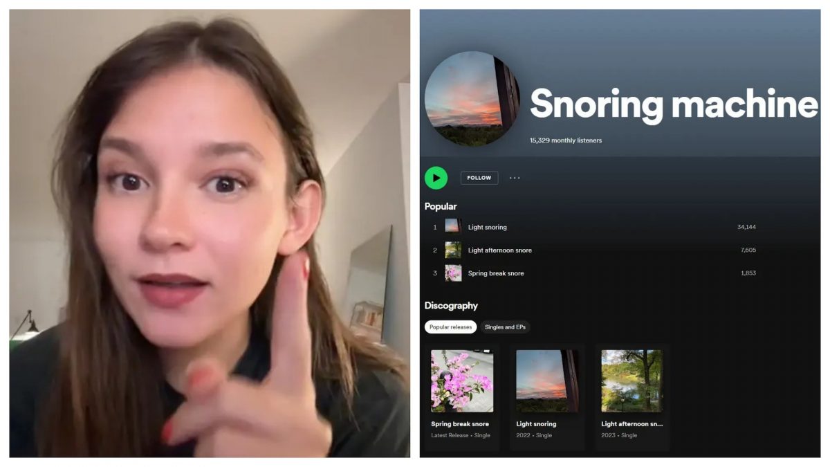 男友睡觉鼻鼾声太大　女子忽发奇想录音放上Spotify竟成功赚钱