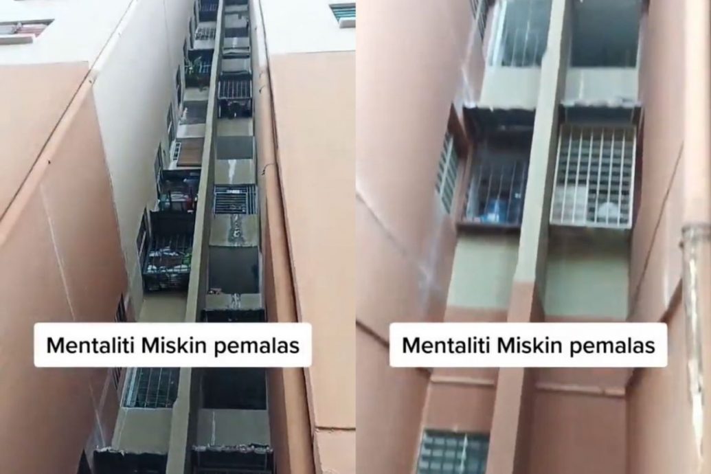 男子伤心爱车被“天降”垃圾砸坏 骂“住人民组屋没钱又懒惰!”