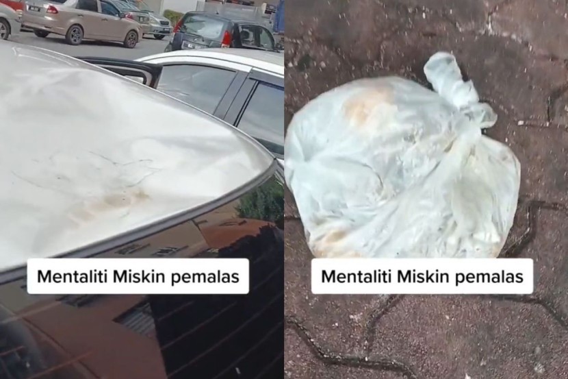 男子伤心爱车被“天降”垃圾砸坏 骂“住人民组屋没钱又懒惰!”