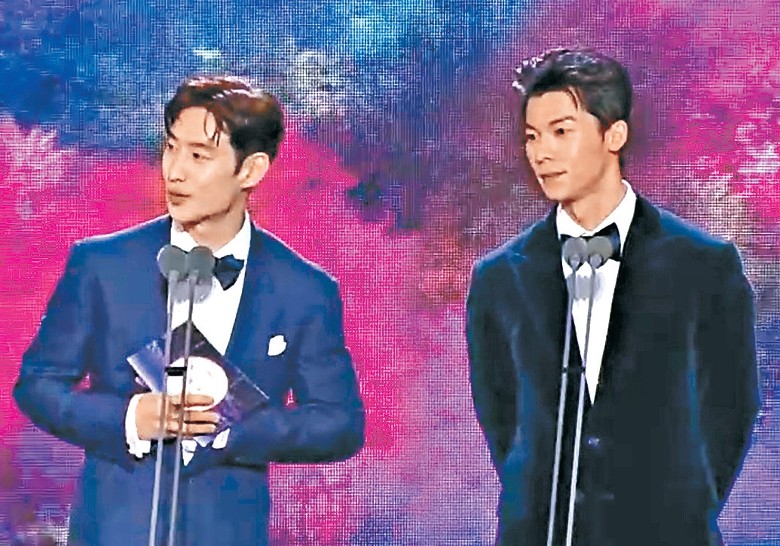 百想艺术大赏｜许光汉秀流利韩语  圆梦同框女神IU