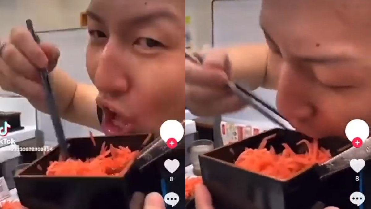 看世界)日本吉野家也沦陷 恶心男用口水沾筷子狂插生姜 上传影片后被捕