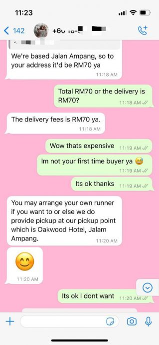 网购RM45糕饼从隆到沙亚南 女子:运费竟贵过糕饼近倍!