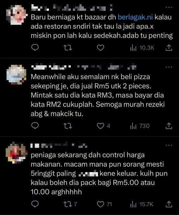 老伯排长龙买RM3食物 小贩不爽:不卖,至少RM5!