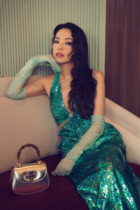 舒淇化身绿色“美人鱼” 同框肖战网呼“梦回燃烧吧少年”