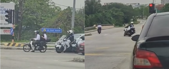 视频|闯红灯遭后尾警察拦截  骑士：看到红灯但没看到你在