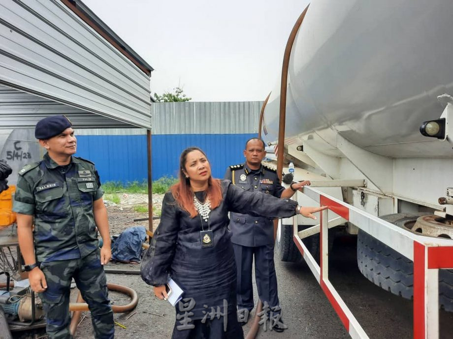 (古城第二版主文)非法集团使用合法油槽车为烟幕,非法出售津贴柴油