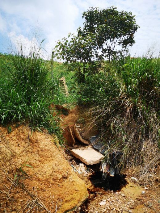 (古城第四版主文)双溪乌浪垃圾山偷偷将污水通过别人园坵排