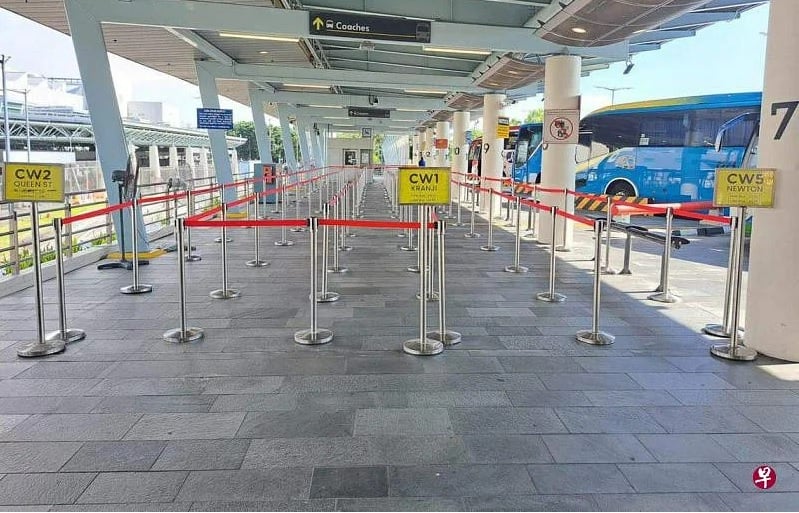 (已签发)柔:狮城二三事:兀兰关卡入境大厅 汉达英达巴士上车地点更改