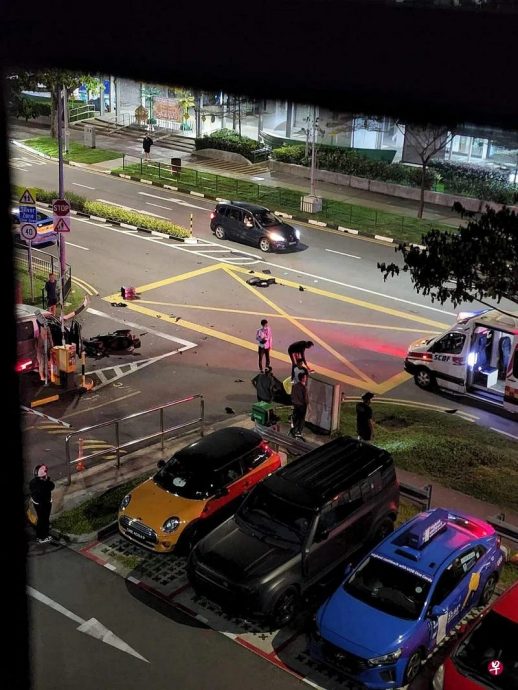 (已签发)柔:狮城二三事:裕廊西严重车祸 20岁摩托车骑士送院不治