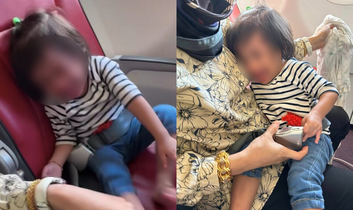 2岁孩哭闹拒独坐系安全带 一家人险被赶下机