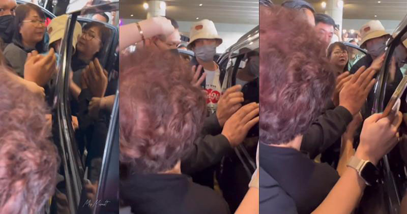 80岁姜糖机场接机  姜涛暖心举动获赞天使