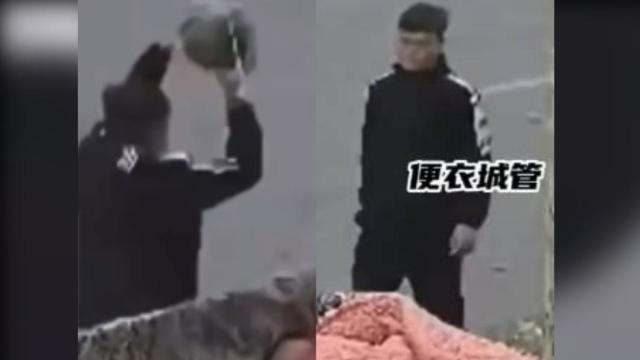 “中国浩克”集公权力与暴力于一身 当街砸烂西瓜拆毁摊位