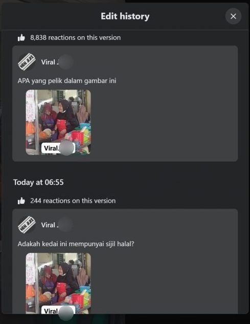 “找奇怪之处”种族性帖文惹议 网怼:马来小贩在华人茶室摆档常见