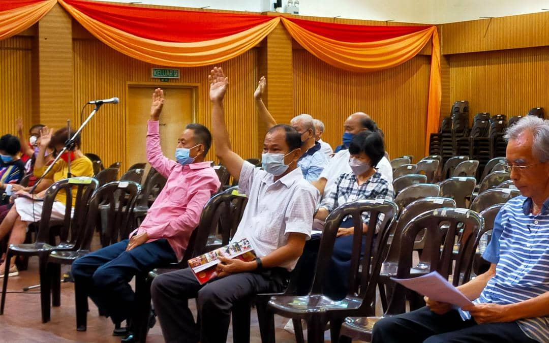东:文冬华人大会堂会员大会