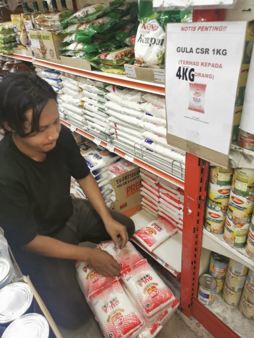 东：瓜登的市场虽有白糖供应，不过依然还没恢复平稳