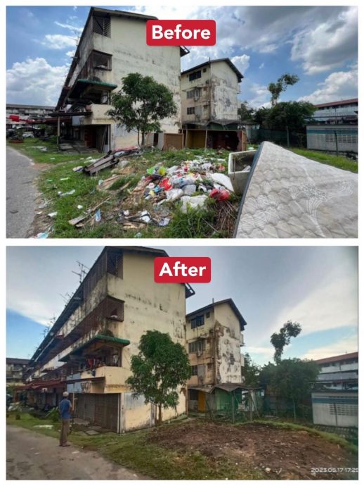 倪可敏:新山皇居花园组屋垃圾课题解决 地政部48小时内清除干净