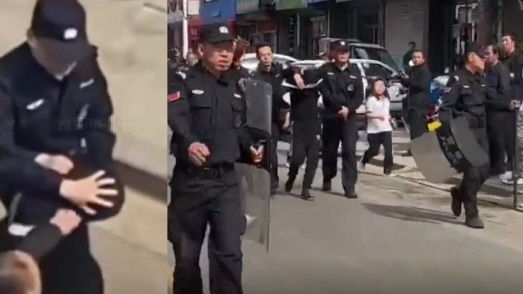 山西致7死车祸疑凶落网画面曝光 目击者:逃上大厦天台被捕