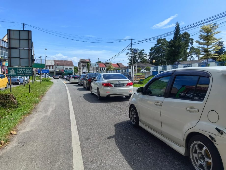 打扪警局前大树阻碍车辆畅行 居民盼砍树加阔道路