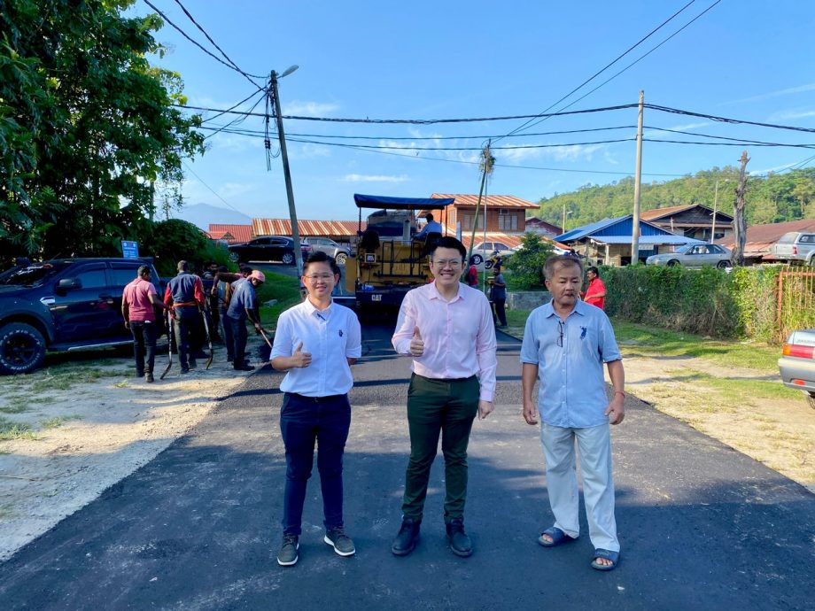 文冬金马苏新村 黄暄路完成铺路