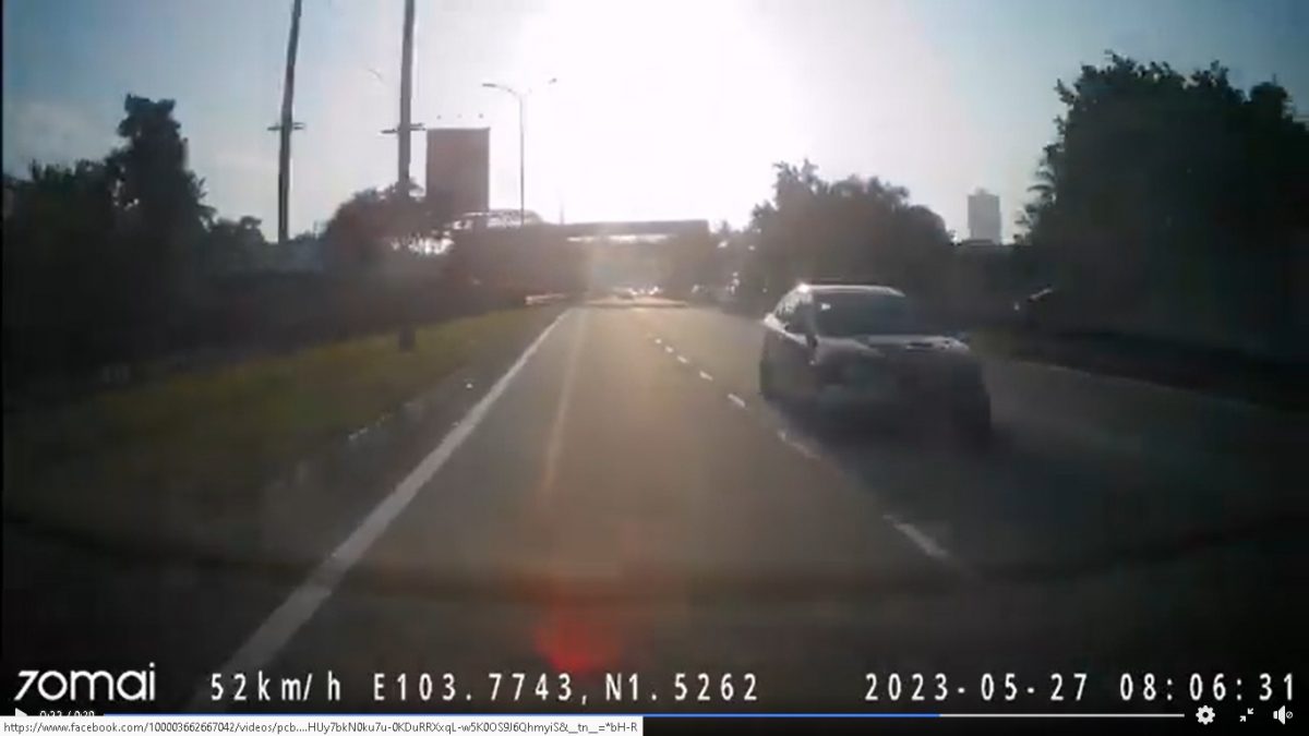柔: 轿车撞摩托车 高速逃离 网民:是要撞死人吗?