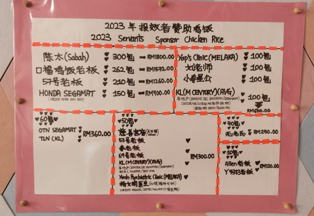 柔:【善心美事】:善士纷报效送有需要者 昔市慈善鸡饭十里飘香
