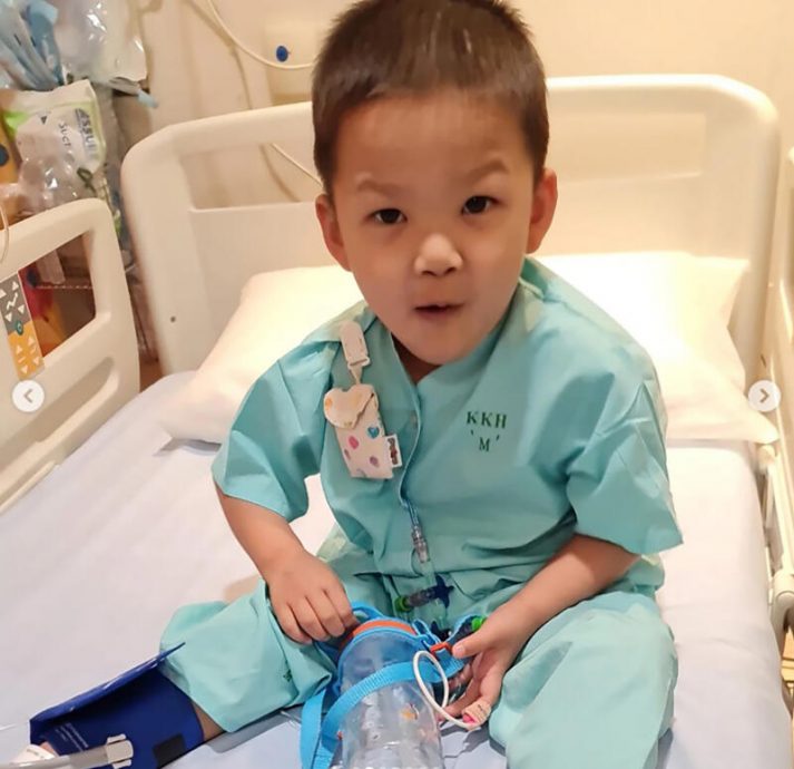 柔:狮城二三事:男童患罕见肝癌 一年动7次手术