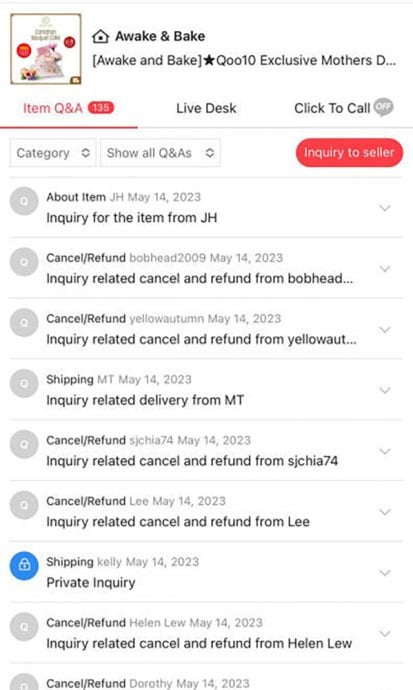 柔:狮城二三事:百人称网购母亲节蛋糕 付款后没收到货
