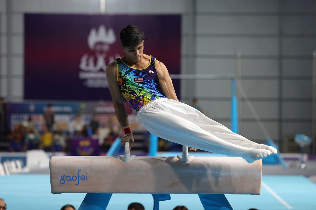 柬埔寨东运会器械操 大马男个人赛夺4铜