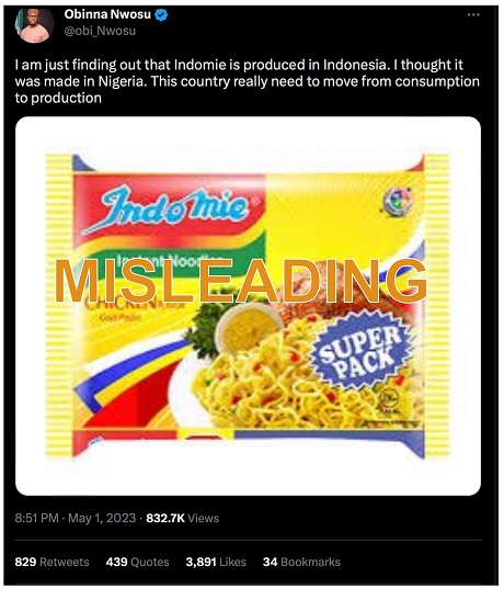 求真 尼日利亚声明该国的Indomie是自产的，不受大马召回风波影响