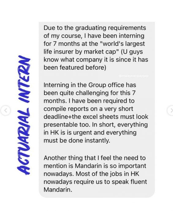 留学香港实习薪资近RM7000  22岁大马生：懂中文很重要