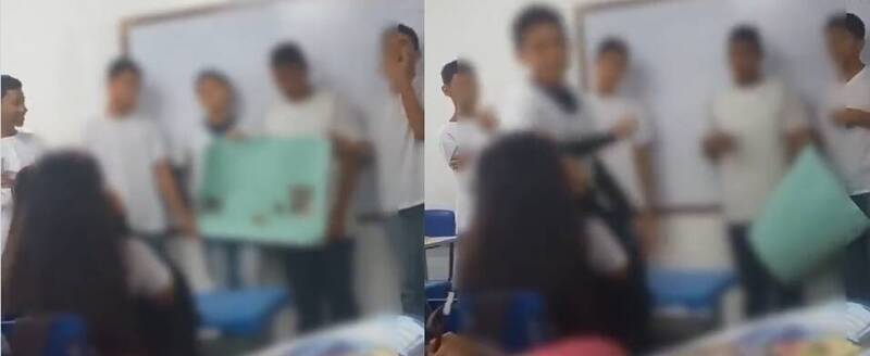 疑上台报告发音错误被笑！14岁男学生竟暴怒拿笔猛刺女同学脸