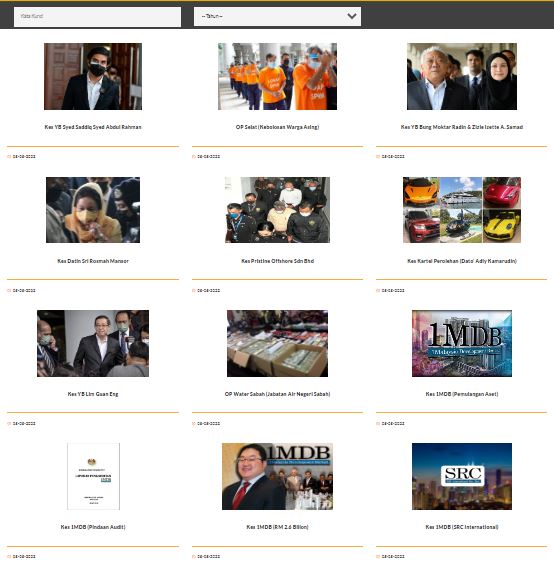罗斯玛1MDB林冠英等重磅案件·反贪会首次公布案件时间表
