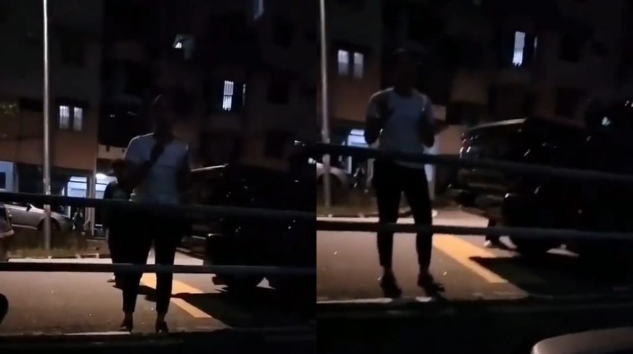 视频 | 不爽非法贷款宣传单被焚烧 女阿窿跑腿与居民吵架