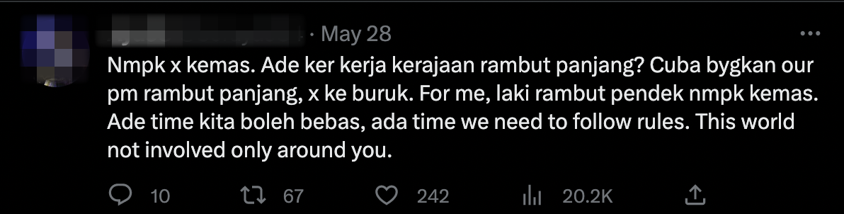 视频|为免对付戴假发领证书 网:男生禁留长发规定过时吗?