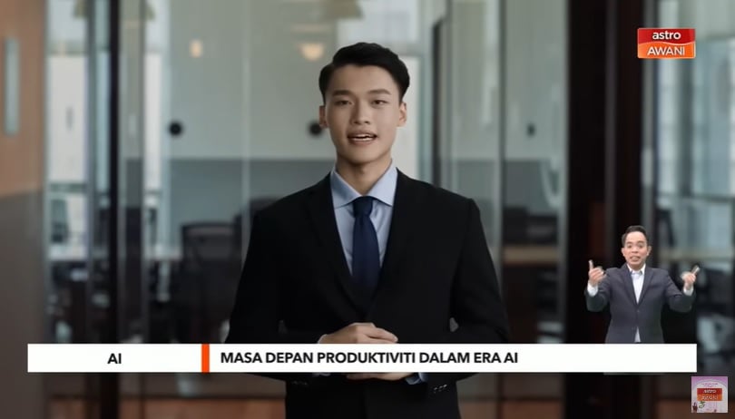  视频|大马首个AI新闻电视主播诞生 名为“Joon”和“ Monica”