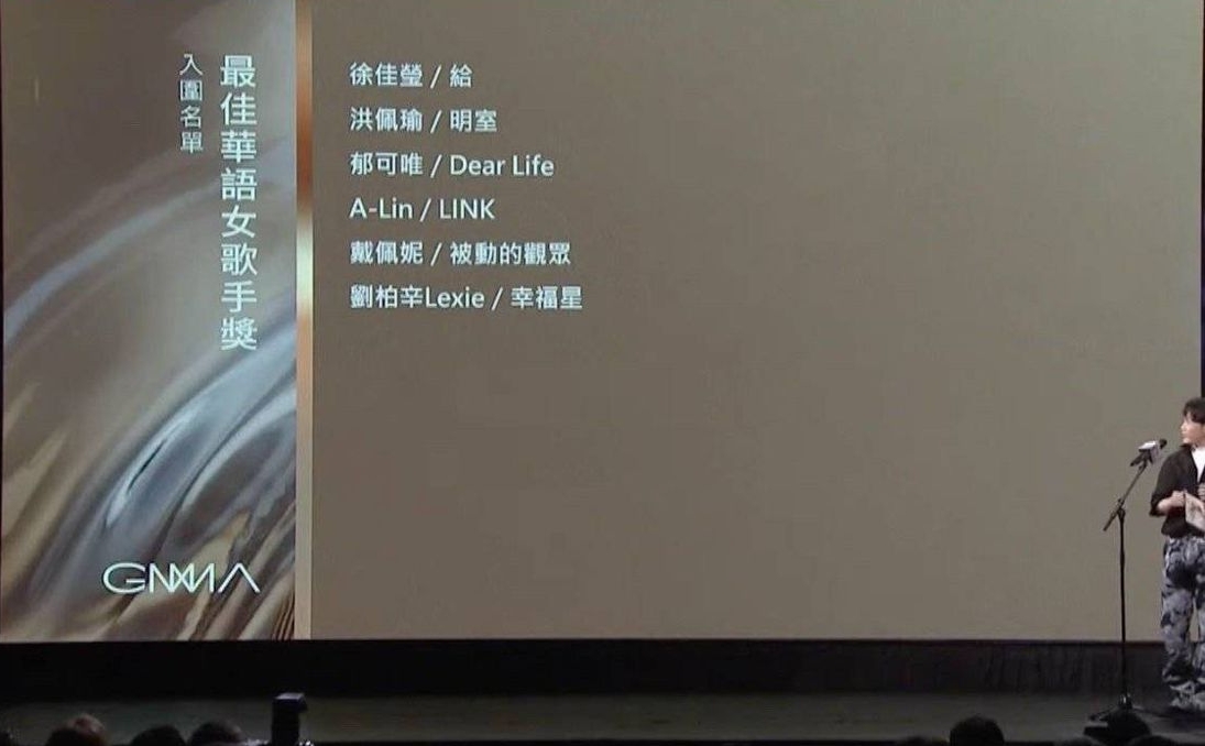 金曲奖入围｜戴佩妮争歌后 周杰伦只入围1项