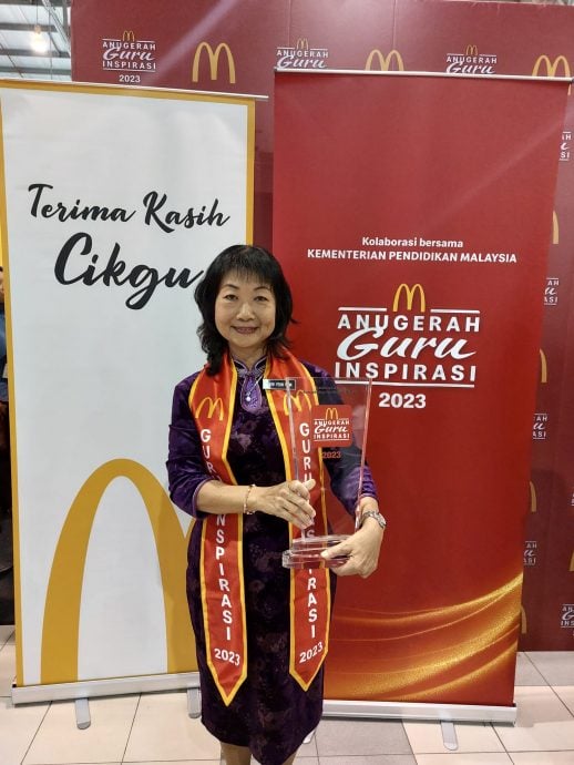 山打根亲善中学华文老师刘奂妏虽面对困难却不放弃