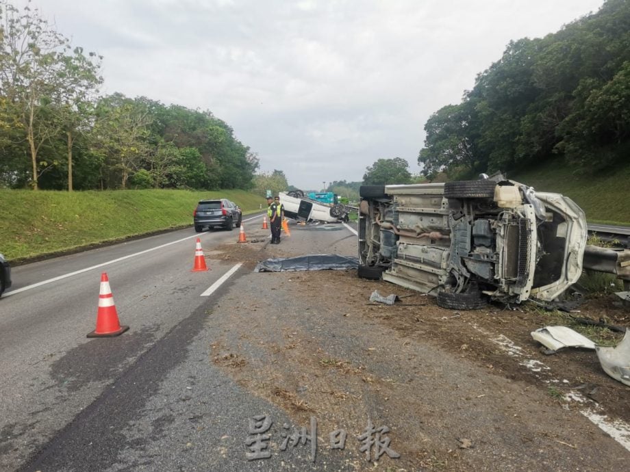 （古城第七版主文）新加坡游客清早开车北上云顶车祸，一本地男子惨死