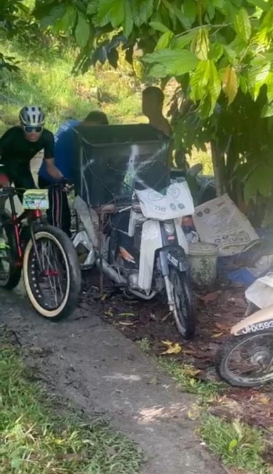 （大北马）榴梿园主投诉脚车骑士没通知用山路