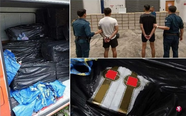 (已签发)柔:狮城二三事:狮城关税局逮捕2男 起获4150条漏税烟