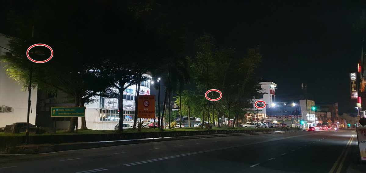 NS花城大小事/芙市区多路段街灯故障无法照明