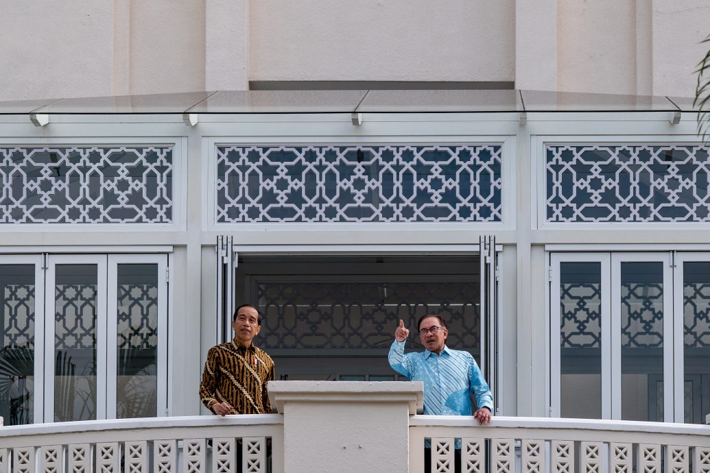 安华与印尼总统佐科威联合新闻发布会