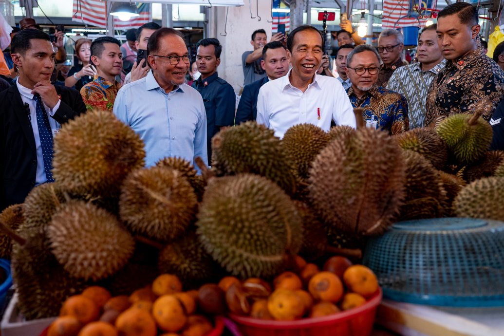 /安华与印尼总统佐科威联合新闻发布会