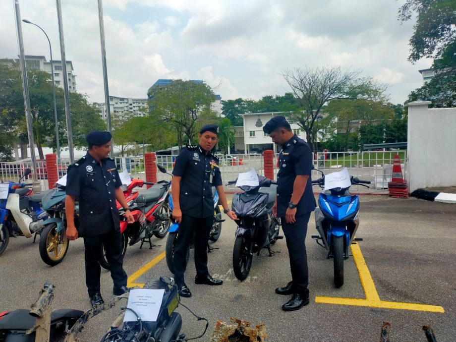 大都会/沙亚南警方捣毁摩托车贼党