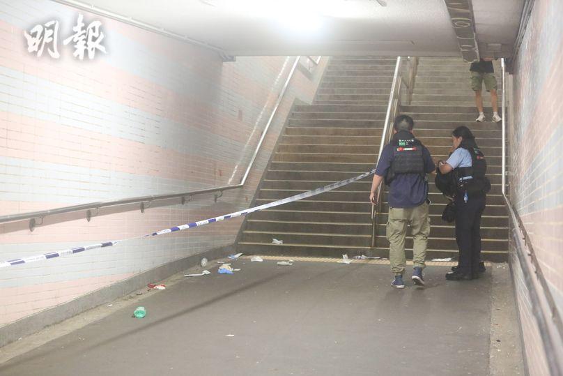 女子行人隧道遇袭 嫌犯弃刀逃去