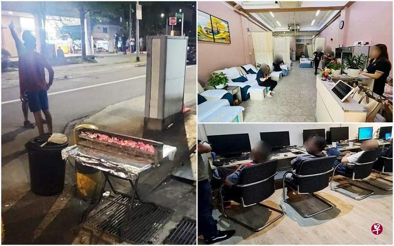 *已签发*柔:狮城二三事:狮城多机构芽笼执法 1人被指路边卖沙爹助查